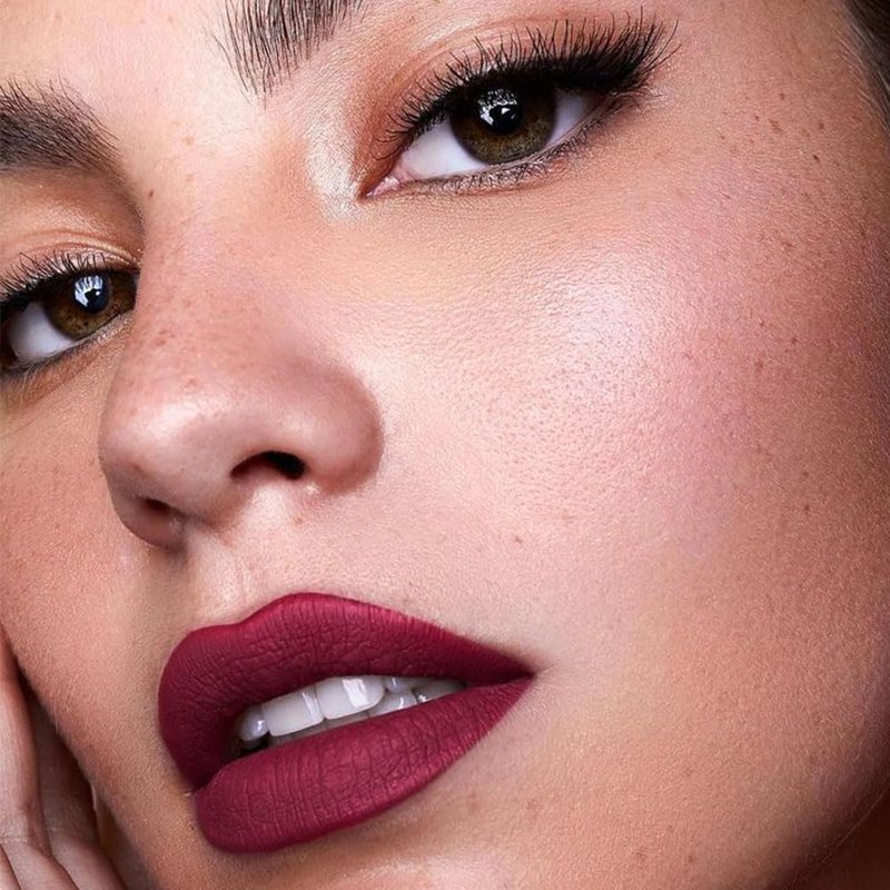 Kaely 2-in-1 Dark Plum Wine Red Lip Liner & Lipstick Set Kit for Women, Matte Lips Kit with Lip Liner Lip Stains Long Lasting Waterproof 24 Hour Lipstick and Lip Liners Combo Lipliners Pencil 06