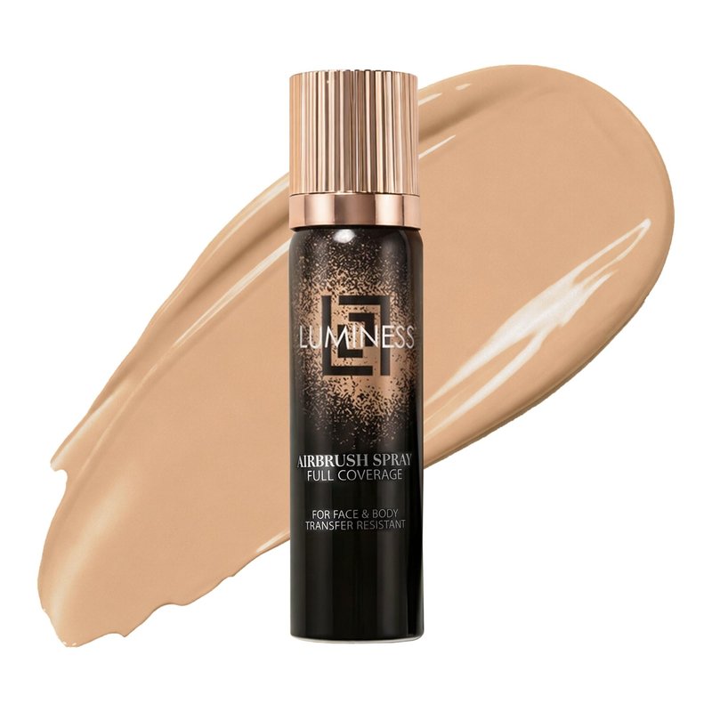 LUMINESS Transfer Resistant Airbrush Body Coverage - Tattoo Cover Up Makeup Waterproof Full Coverage Foundation for Leg and Body, Bronzer & Tattoo Concealer, 18-Hour Wear, 2.36 fl oz