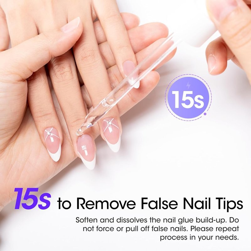 Gellen Nail Glue Remover - Non-Acetone Gel for Press-On Nails | 80ML Odorless & Gentle Debonder