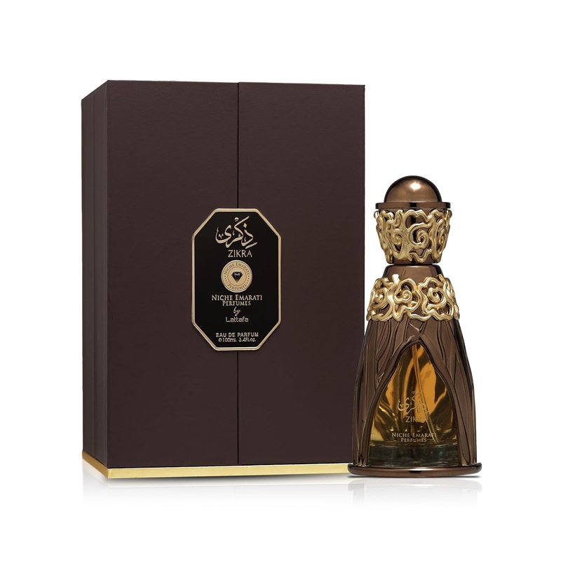 Lattafa Niche Emarati Zikra Eau de Parfum Spray - Unisex Fragrance, 3.4 oz / 100 ml