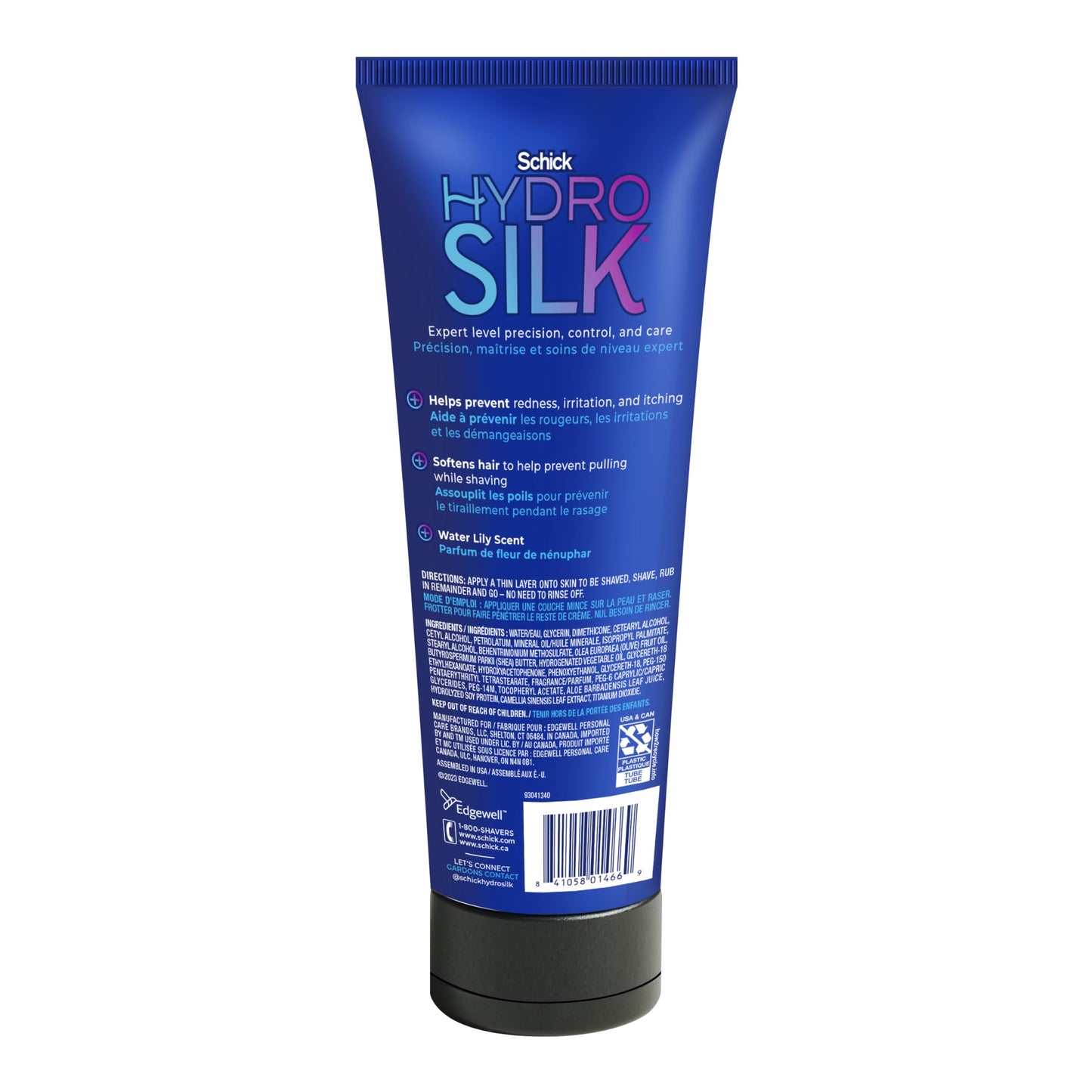 Schick Hydro Silk Shave Cream & 24-Hour Moisturizer | Pubic Hair Shave Cream for Women and Bikini Area Moisturizer, Shaving Cream for Women Sensitive Skin, 8 fluid oz