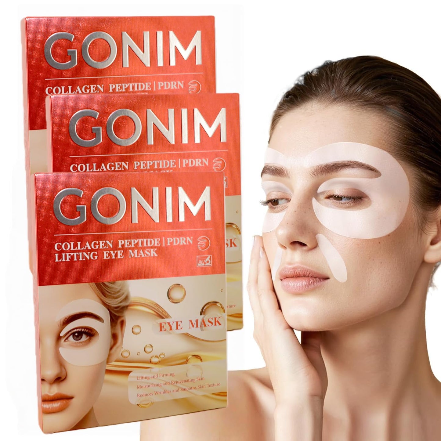 Under Eye Patches - Collagen Hydrogel Mask for Puffy Eyes & Dark Circles | 12 Pairs with PDRN, Retinol & Caffeine