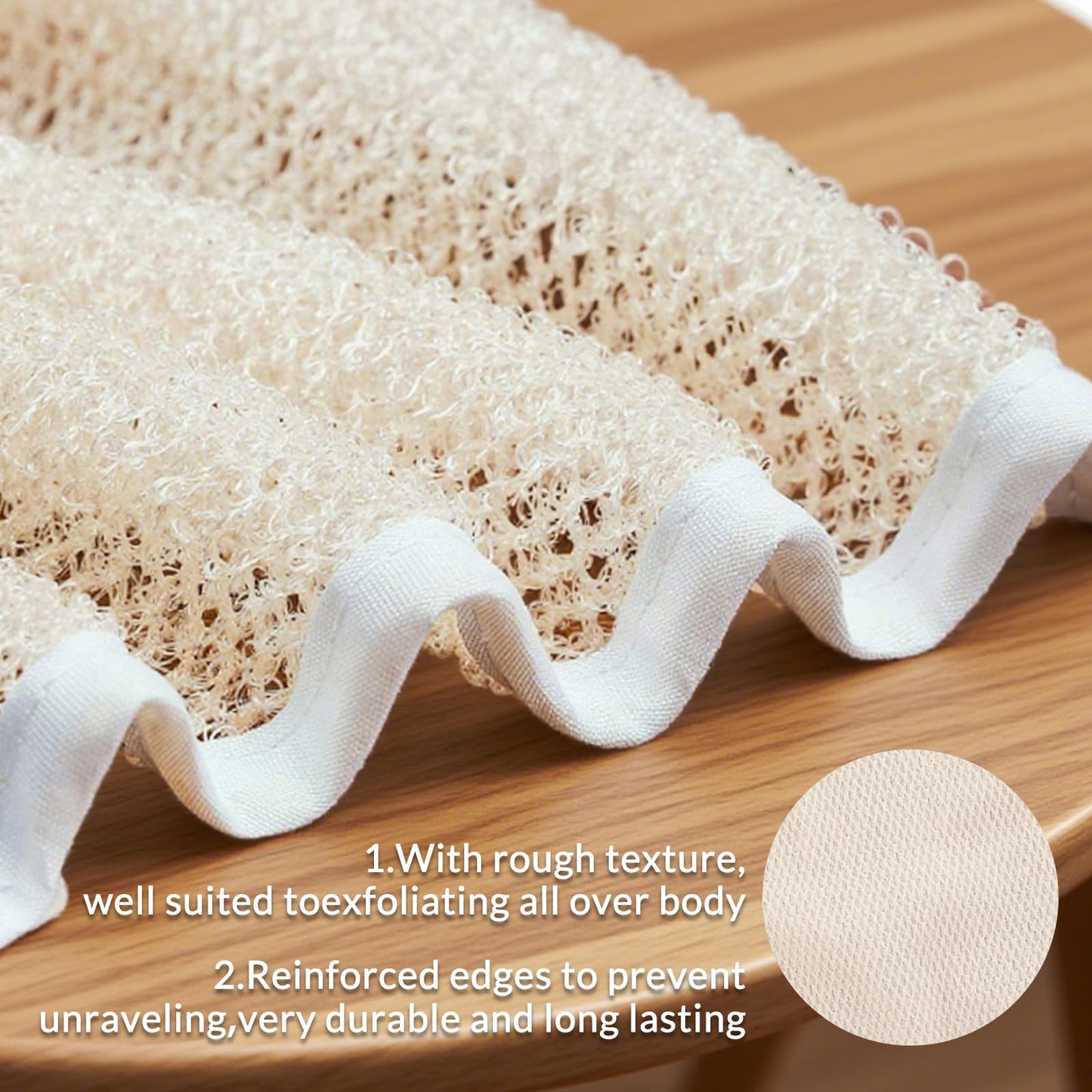 6 Count Exfoliating Washcloth for Body and Face Facial Wash Cloths Bath Scrub Soft Weave Loofah Towel Exfoliate Bath Towel Remove Dead Skin Wash Cloth Massage Bath Cloth for Women Man 10.6x9 Inch