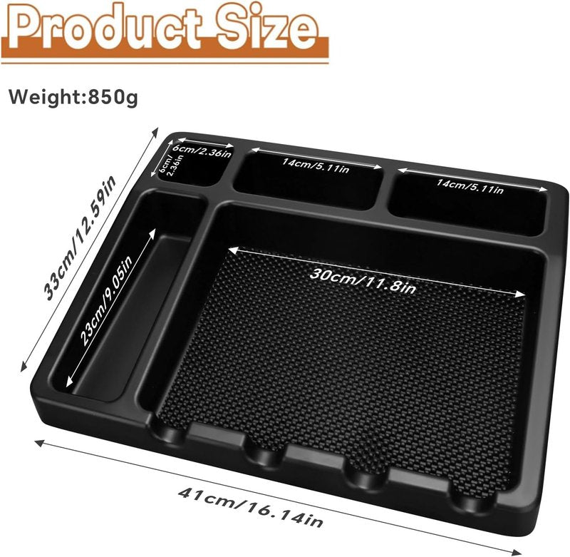 Barber Organizer Station - Large 16 x 12.5 Tray for Clippers, Guards & Hair Tools | Salon & Barbershop Essential