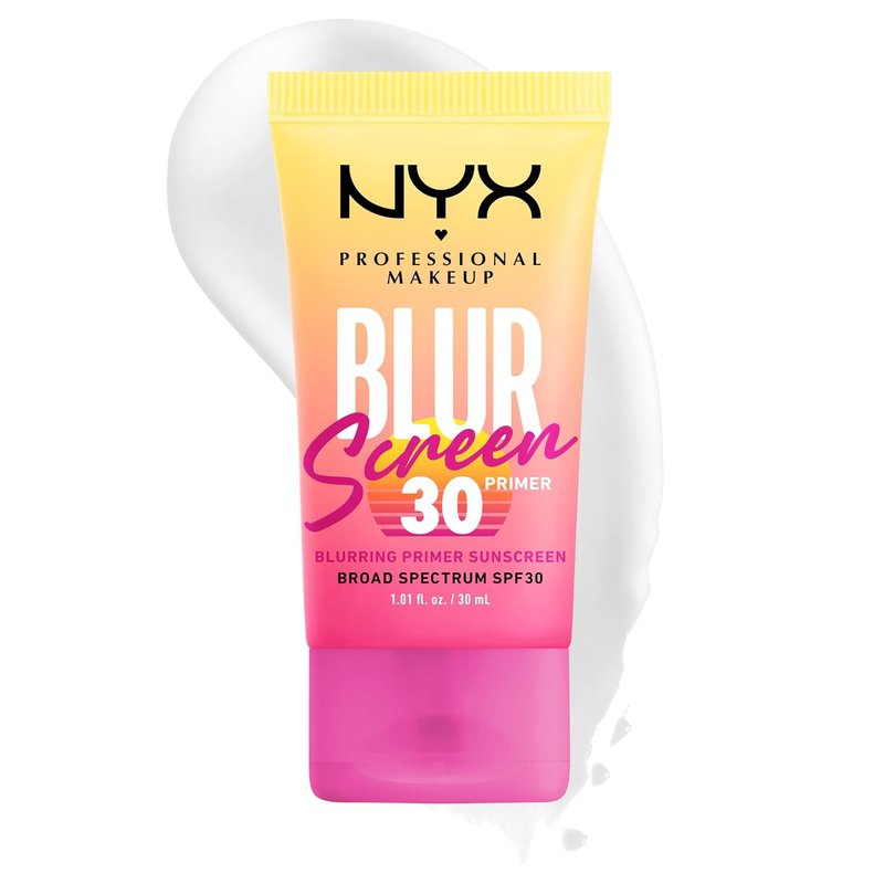 NYX Blurscreen SPF 30 Primer - 3-in-1 Blurring Makeup Primer with Vegan Formula | No White Cast, Non-Greasy