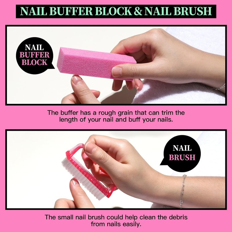 Nail Care Kit - Professional Nail Tools with Files, Buffers & Cuticle Nippers | Complete Manicure & Pedicure Set