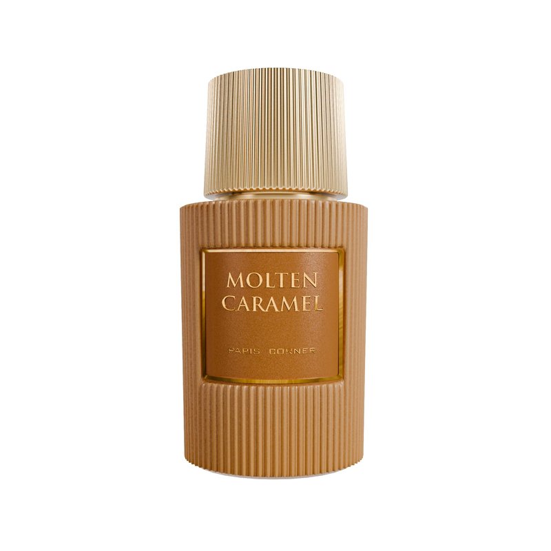 Paris Corner | Molten Caramel Perfume 3.4 Fl Oz | Sweet Gourmand Unisex Perfume for Men & Women | Creamy White Chocolate, Milky Caramel, Vanilla Notes | Long-Lasting Fragrance for All