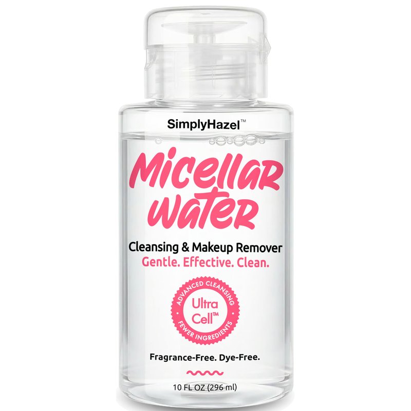 Simply Hazel Micellar Water Naturally Gentle Makeup Remover Face Cleanser