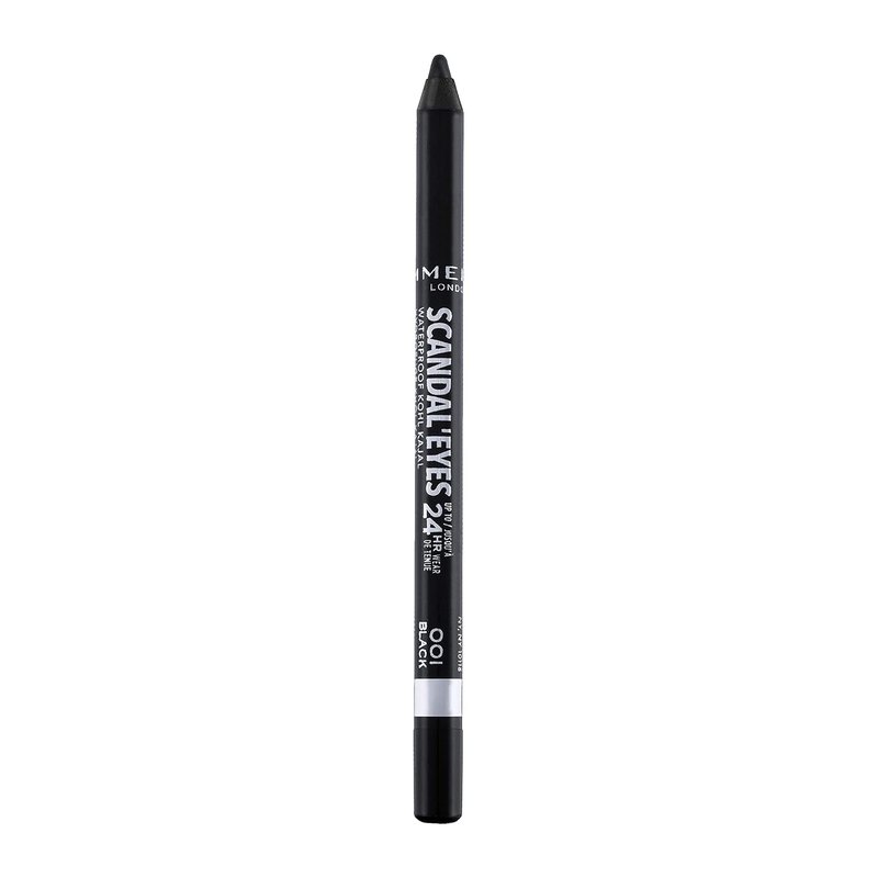 Rimmel London Waterproof Gel Pencil Eyeliner - Long-Wearing, Ultra-Smooth, Smudge-Proof | Black 0.04oz