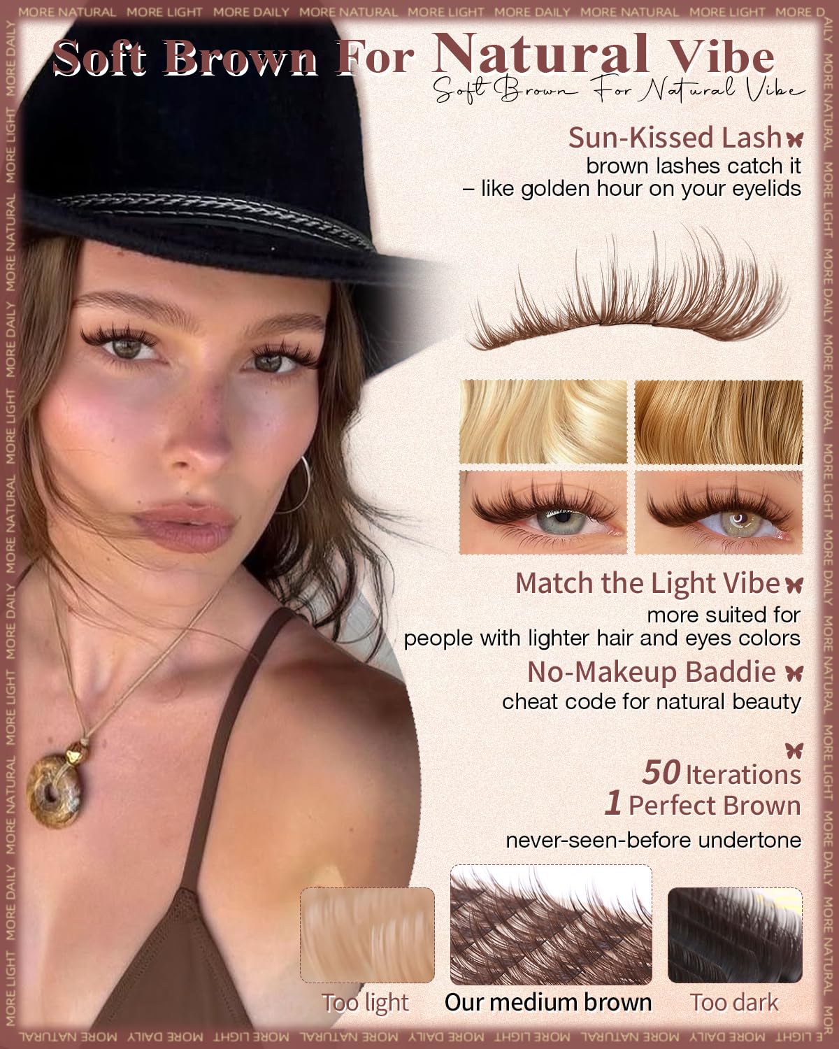 Wtvane Brown Lash Clusters Wispy Eyelash Clusters 10-16mm Manga Cluster Eyelash Extensions Dark Brown Lashes Clusters Spiky Lashes Cluster Eyelashes CD-Curly Individual Lashes for Fairy Eye Look