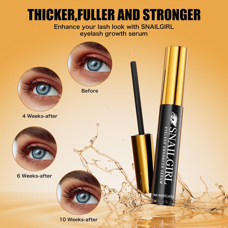 Lash Serum with Multi-Peptide & Botanical Antioxidants for the Look of Longer, Fuller Lashes - Formula to Support Healthy & Strong EyeLashes, Nourishing Eyelash Serum for Sensitive Eyes 4 ml