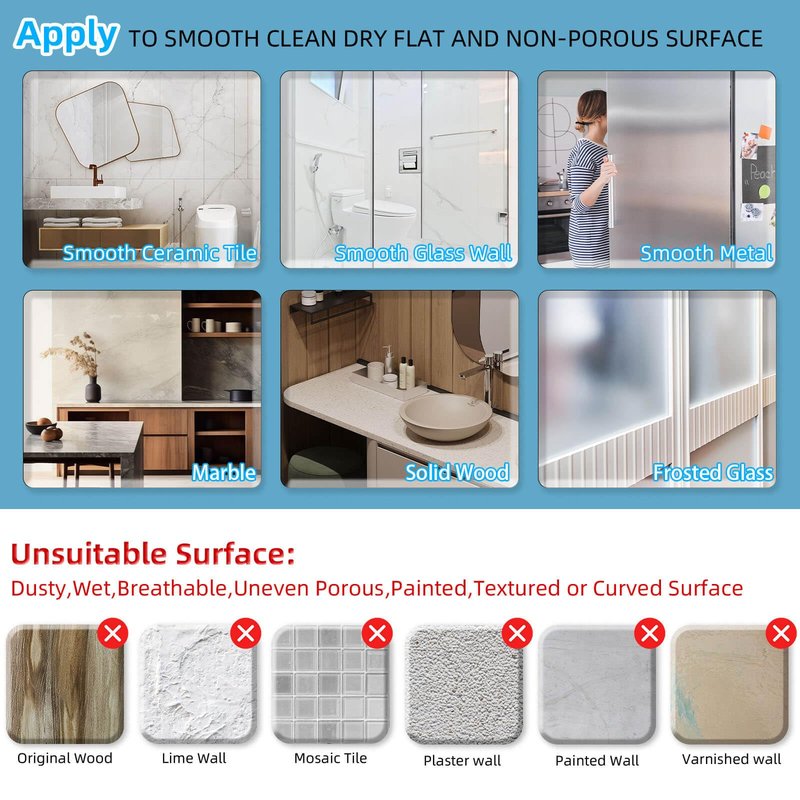 Onemake Suction Cup Shower Caddy, No Drilling Bathroom Organizer Shelf, Strong Vacuum Suction Holds Up to 22 lbs, Removable Shower Shelf for Tile Glass, Kitchen & Bathroom Storage Basket