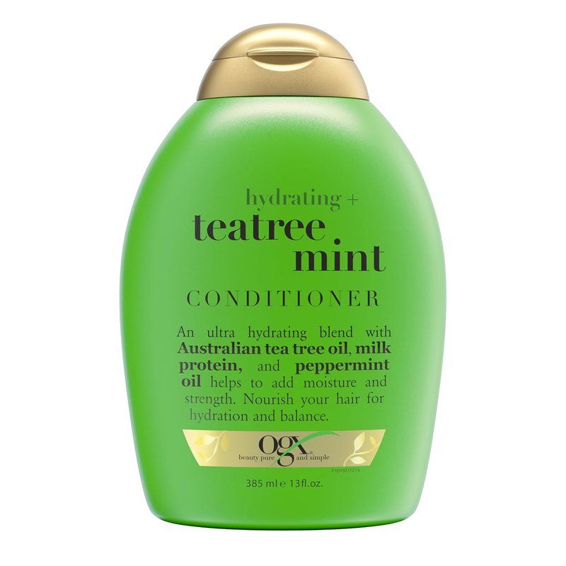 OGX Hydrating Tea Tree Mint Conditioner - Nourishing Scalp Care with Tea Tree & Peppermint Oil | 13 fl oz