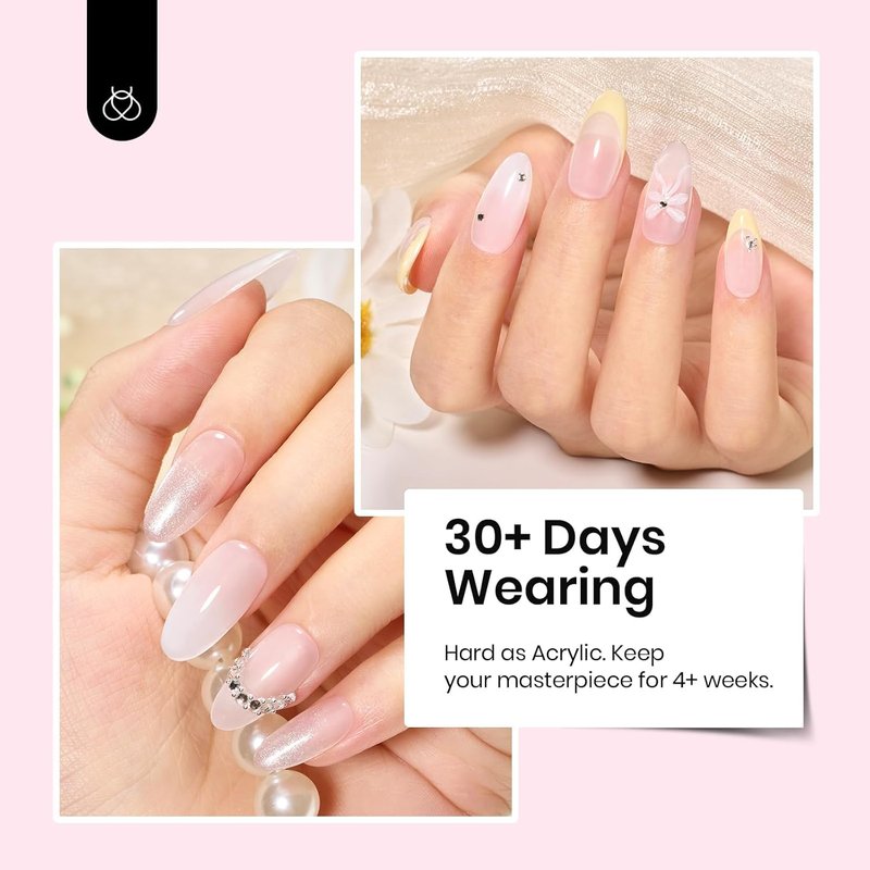 Beetles Builder Gel - 1 oz Nude Pink Sculpting Gel for Nail Extensions | High Hardness & Durable Protection