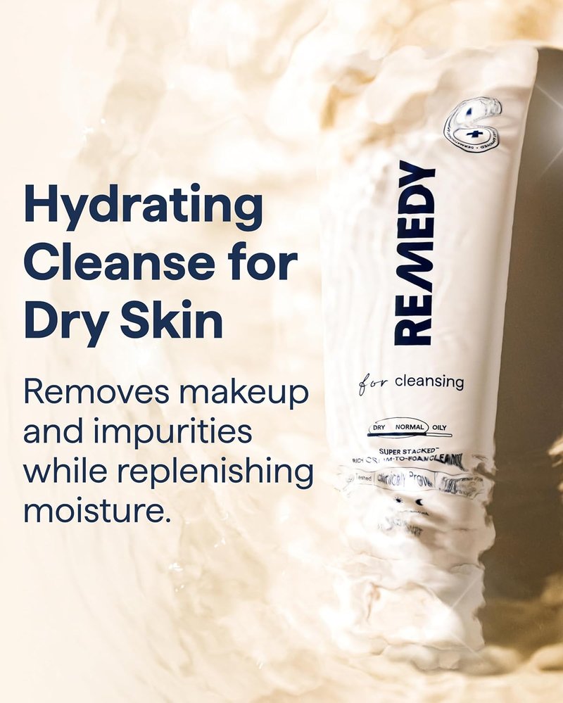 Remedy for Rich Cream Cleansing - Hydrating Cream-to-Foam Face Wash with Ceramides & Glycerin | 5 fl. Oz