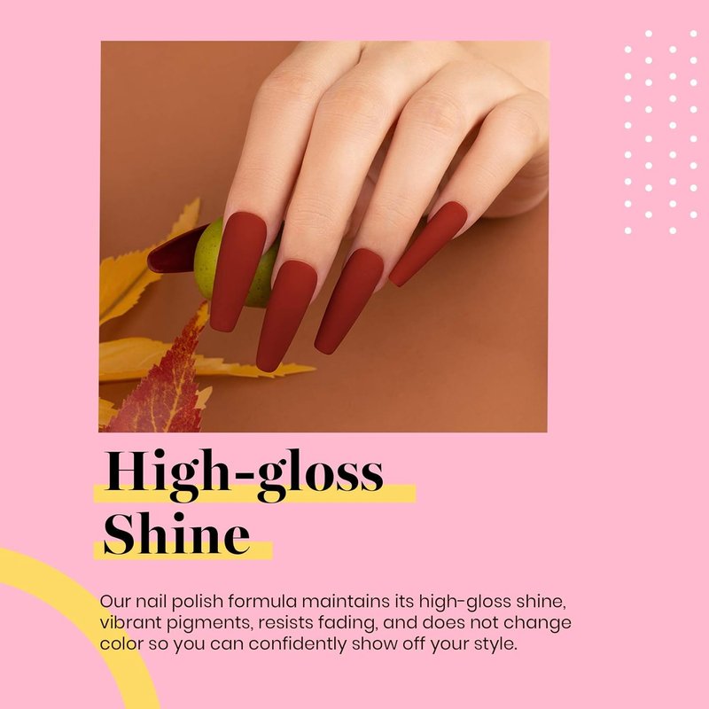Beetles Burgundy Red Gel Polish - Maroon Dark Plum Color for UV Lamp | 15ml Soak Off Manicure at Home