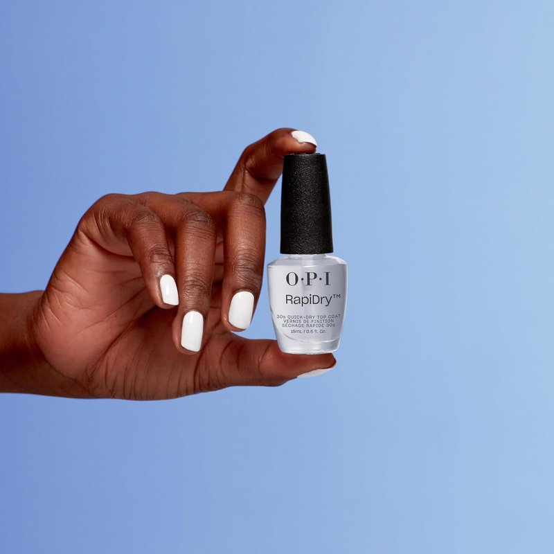 OPI RapiDry Top Coat - Quick Drying Nail Polish for High Shine & Glossy Finish | 0.5 fl oz