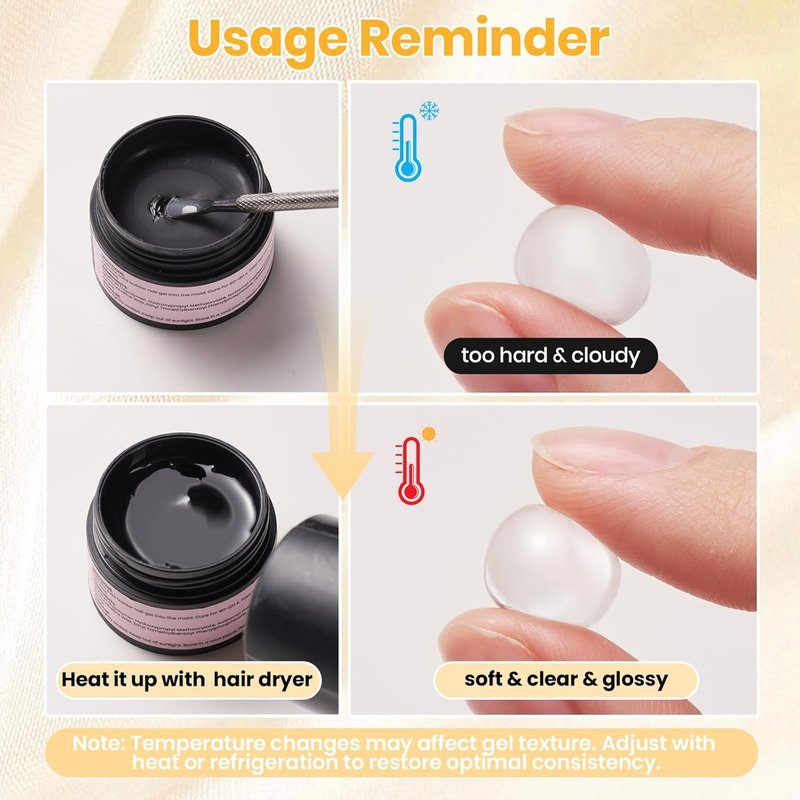 Beetles 3D Gel Nail Art - 2 oz Non-Sticky Clear Sculpting Gel for Easy DIY Nail Designs | Pastel Playland