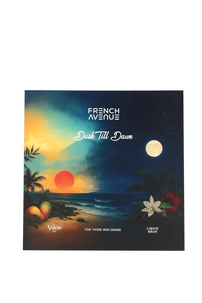 French Avenue Dusk Till Dawn Gift Set | Unisex Eau de Parfum Collection - 100ml Each, Vulcan Feu & Liquid Brun