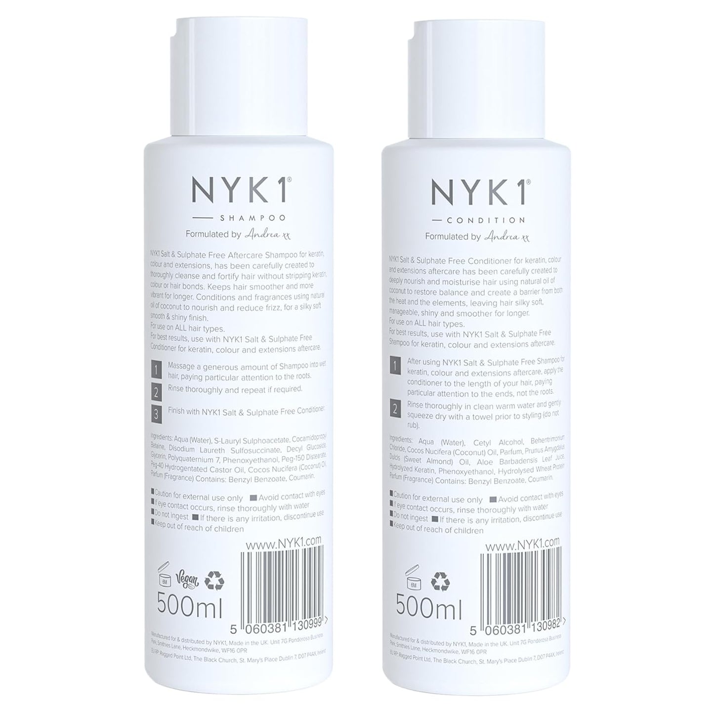 Sulfate-Free Shampoo and Conditioner Set for Color-Treated Hair | 2 x 16.9 Fl Oz
