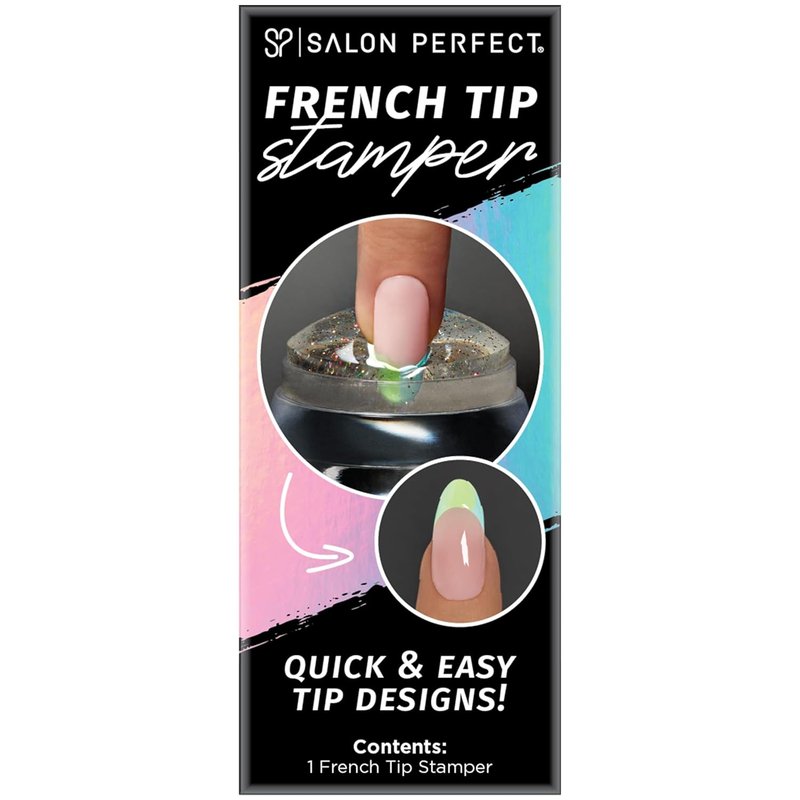 French Tip Nail Stamp - Quick & Easy DIY Manicure Kit | Nail Art Tool for Perfect Designs, 1-Pack