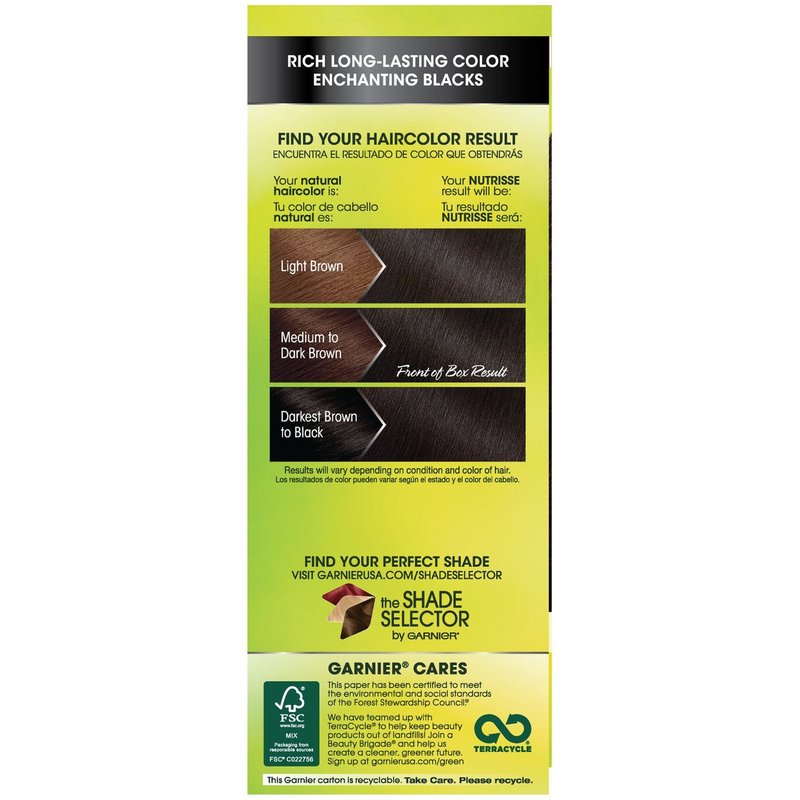 Garnier Nutrisse Nourishing Color Crème - 20 Soft Black (Black Tea) | 3-Pack for Vibrant Color