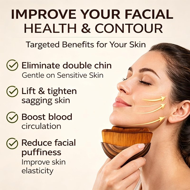 Cecily Braden Lymphatic Facial Brush - Organic Dry Brush for Puffiness Reduction | 1pc