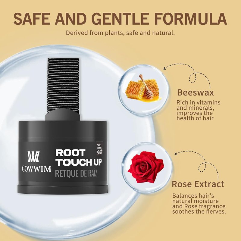 Hairline Powder | Black Hair Color Shadow for Instant Gray Coverage - 4g Touch-Up Solution