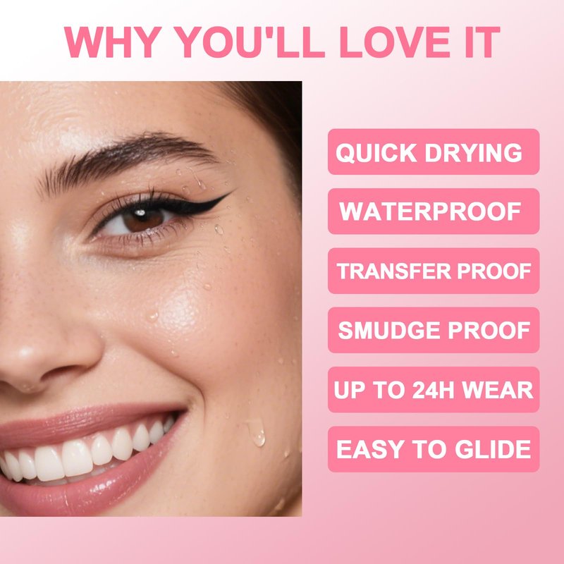 iMethod Liquid Eyeliner - Waterproof Eyeliner 2-in-1 Dual-Ended Eye Liner with Precise Brush-Tip and Thick Tip, Black Liquid Liner Pen, Matte Finish, Long Lasting, Smudge-proof, Transfer-proof, Brown
