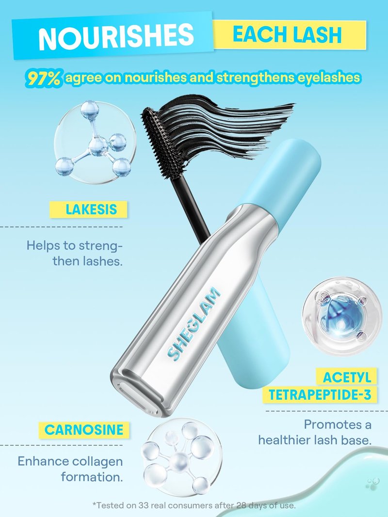 SHEGLAM Lashlighter Infinite Tubing Waterproof Lengthening Volume Washable Mascara
