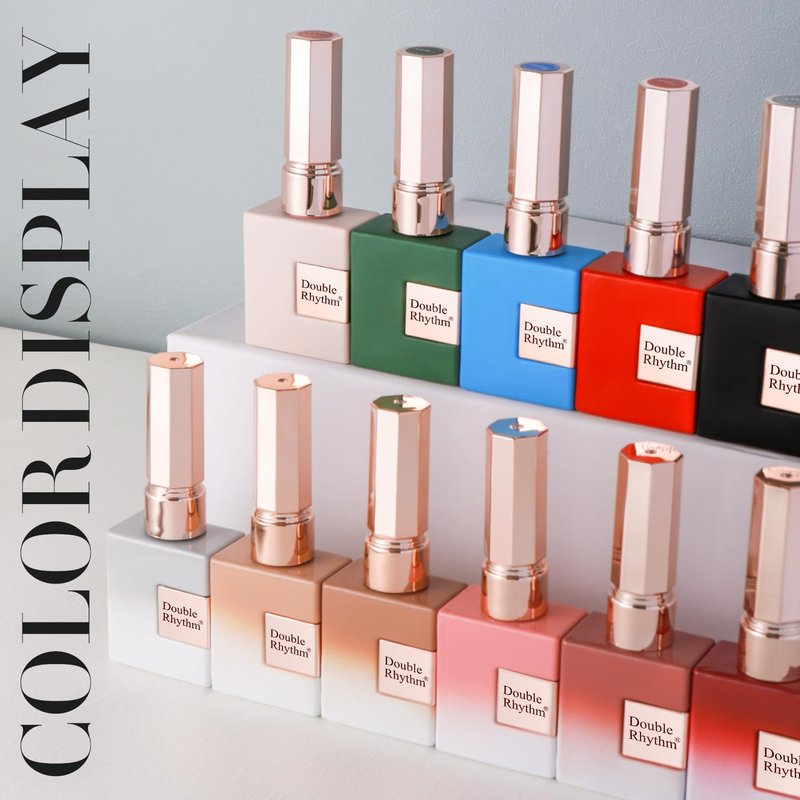 Double Rhythm 15 ML Gel Polish Pure Sheer Same Color Same Bottle Soak Off Gel Polish Nail Art Manicure Salon DIY at Home for Women (Jelly Nude-A1368)