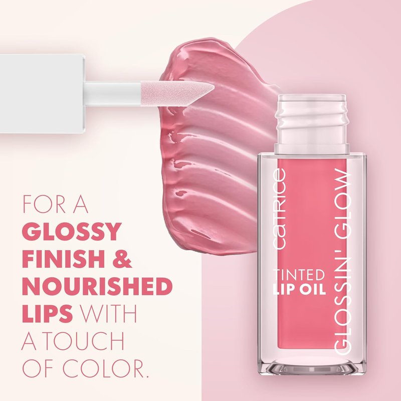 Catrice Glossin' Glow Lip Oil Gift Set - Five High-Shine, Moisturizing Lip Stains | Vegan & Cruelty-Free