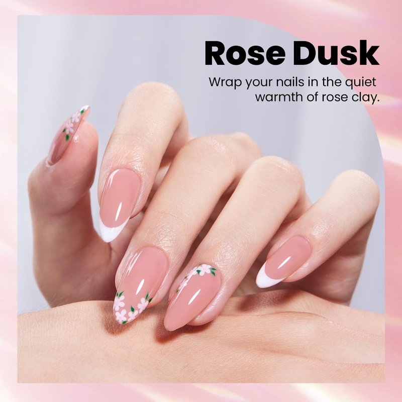 Beetles Hard Gel for Nails-Rose Dusk 1 oz 9 in 1 Nail Extension, Sculpting, High Hardness for Salon Professionals, Pink Builder Nail Gel, UV & LED Lamp Needed