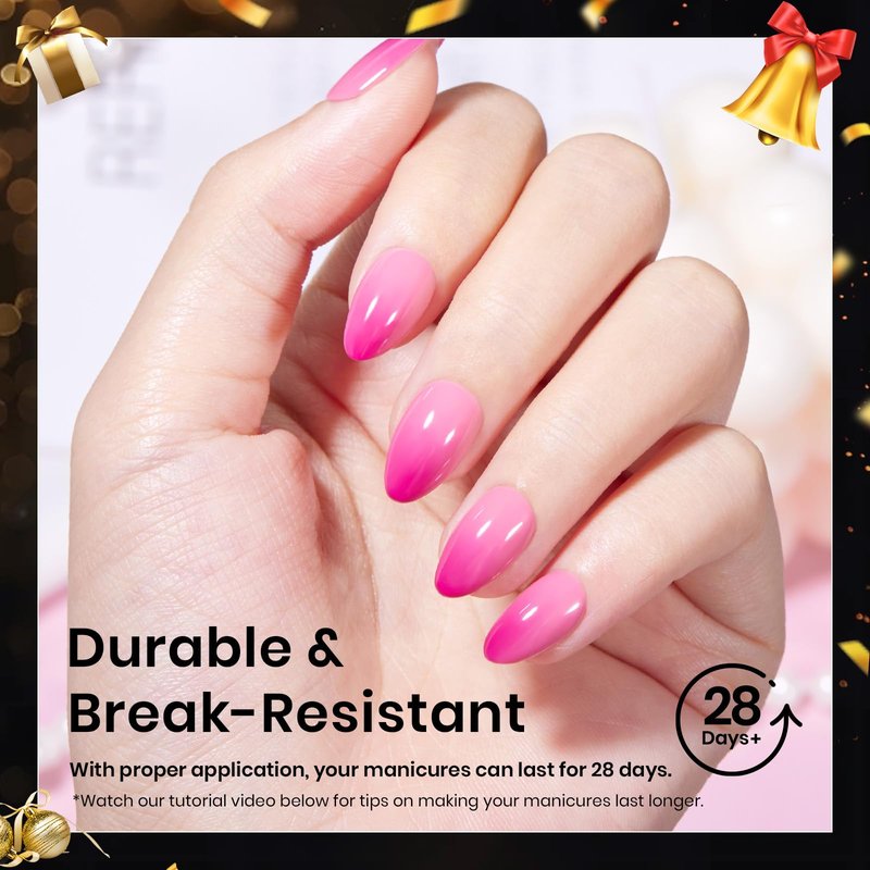 Beetles Gel Nail Tips 576Pcs Pre-shape Short Almond Etch-X Nail Tips,12 Sizes Soft Acrylic False Nail Tips Half Matte Full Cover Easy DIY Press On Nail Extensions Art Salon Gift Set for Women