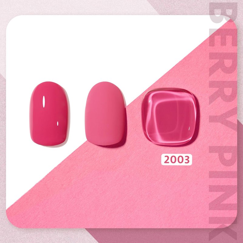GAOY Pink Gel Nail Polish, 16ml Soak Off Gel Polish, UV Light Cure for Nail Art DIY Manicure at Home, 2003 Berry Pink
