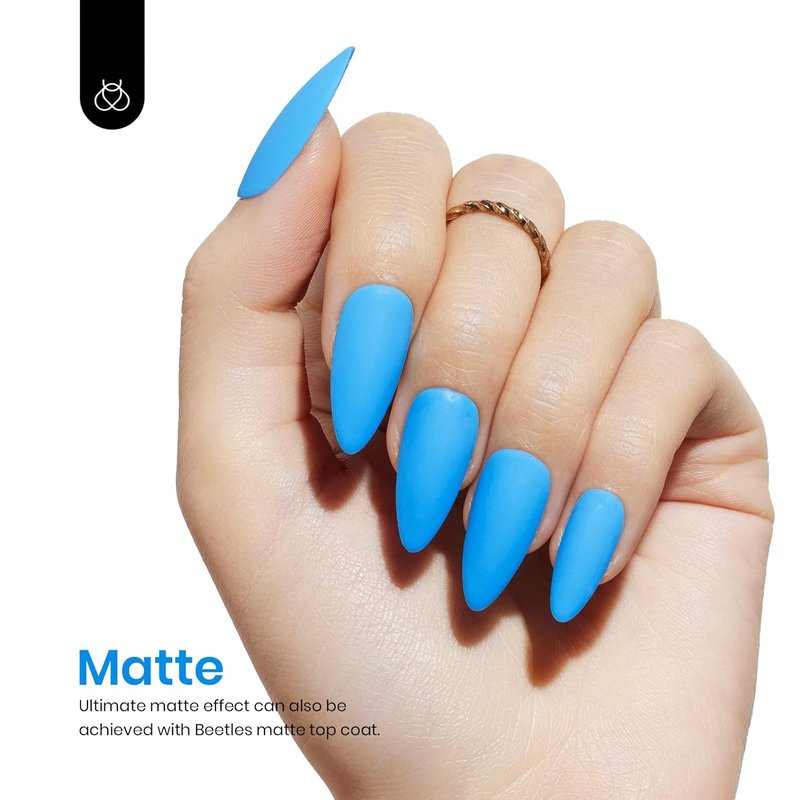 Bright Blue Gel Nail Polish - 15ML Soak Off UV Nail Art for Summer Manicure | DIY Home Use