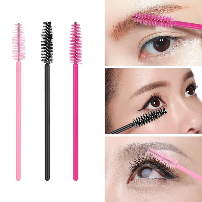 Disposable Mascara Wands - Eyelash Brush Spoolies for Extensions | 3 Colors
