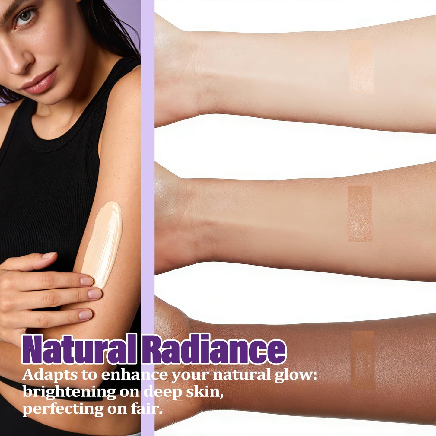 Tattoo Cover Up Makeup Waterproof, Leg and Body Makeup, Long Lasting Body Foundation for Flawless Looking, Easy Application, Natural Radiance (1 PC)