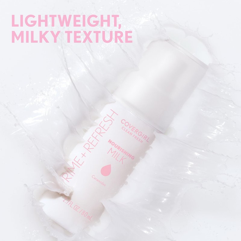 COVERGIRL Clean Fresh Nourishing Milk Spray - 100, Plumping, Moisturizing Face Mist, Dewy Finish, Vegan Formula