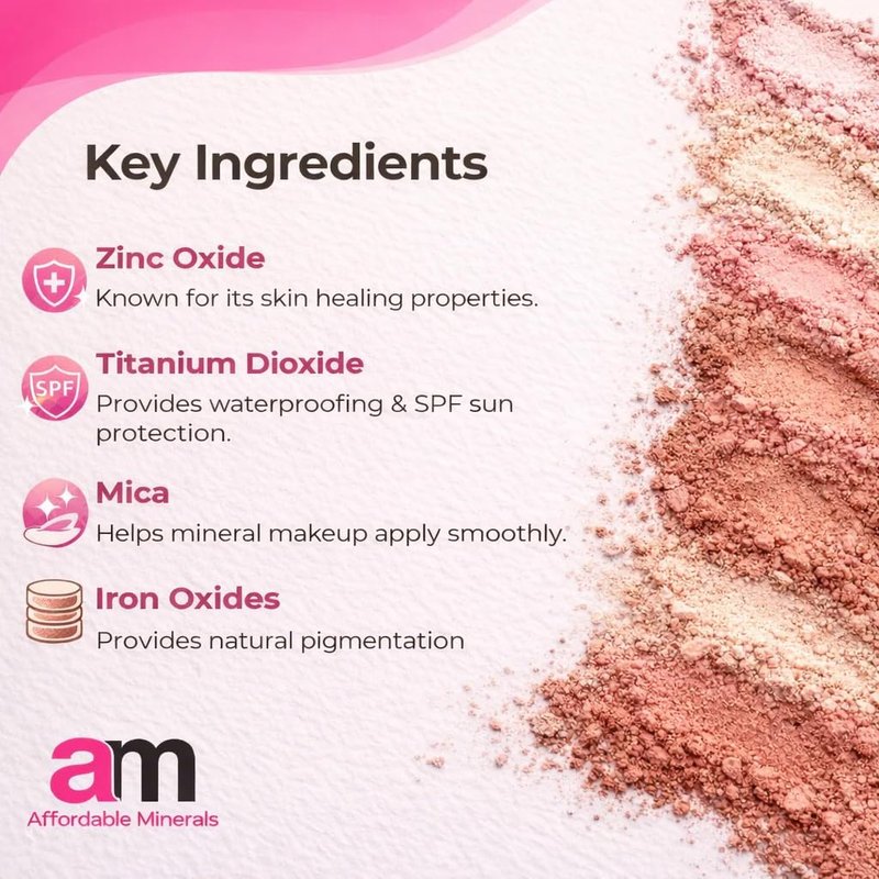 Affordable Mineral Makeup Powder Foundation, Vegan, Cruelty-Free, Chemical-Free, Water-Resistant, Natural Coverage, Conceals Imperfections (Medium Neutral, 20 Gram Jar)