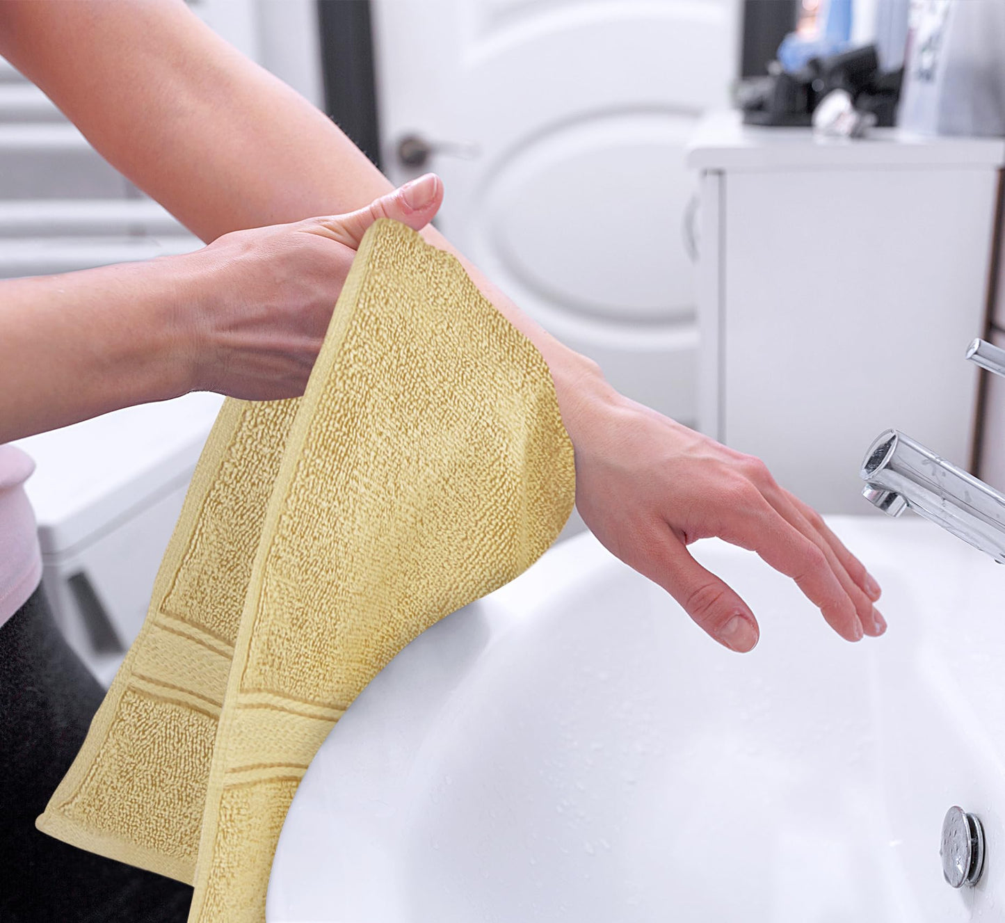 Utopia Towels 6 Pack Premium Hand Towels Set, 16 by 28 inches, 100% Ring Spun Cotton, Ultra Soft and Highly Absorbent 600GSM Towels for Bathroom, Gym, Shower, Hotel, and Spa, Beige