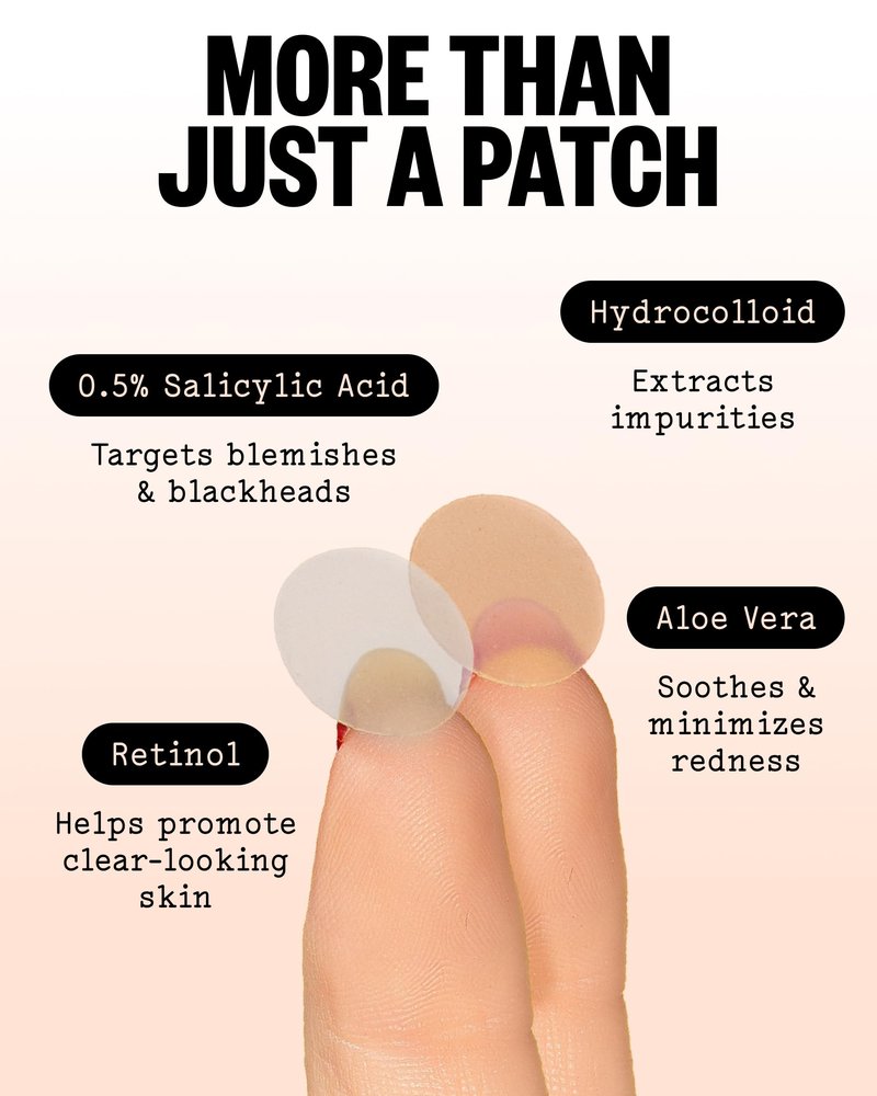 PEACE OUT Acne Day & Night Duo, Invisible Hydrocolloid Pimple Patches for Daytime + Healing Overnight Acne Dots, Clear Blemishes Fast with 2% Salicylic Acid (20 count)