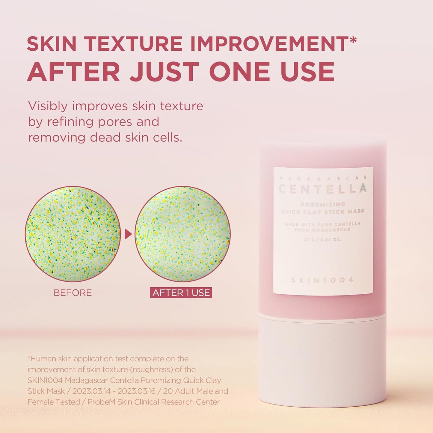 SKIN1004 Poremizing Quick Clay Stick Mask - Pore Minimizer with Centella for Sebum Control | 0.95 oz / 27g