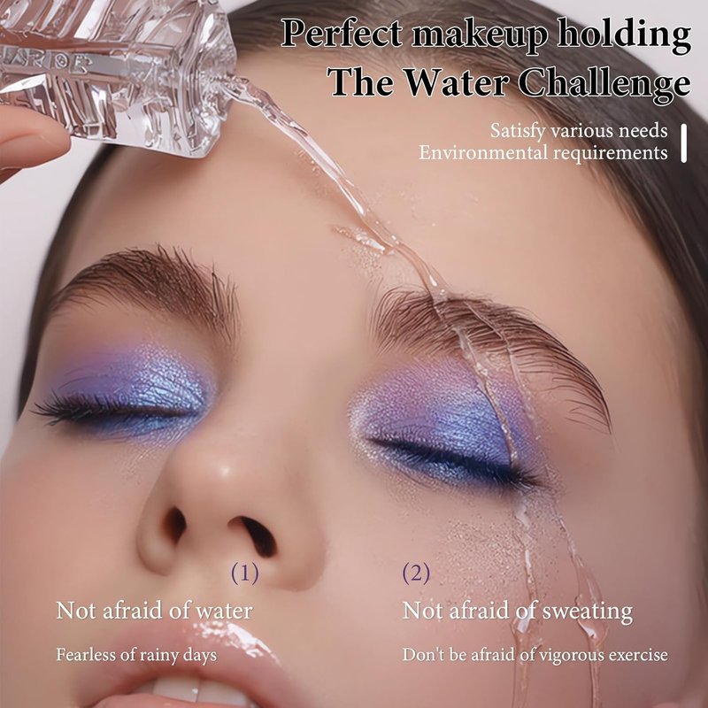 Long-Lasting Waterproof Eyeshadow Stick - Cream Shimmer Pencil, High Pigment, 01 Golden Sands
