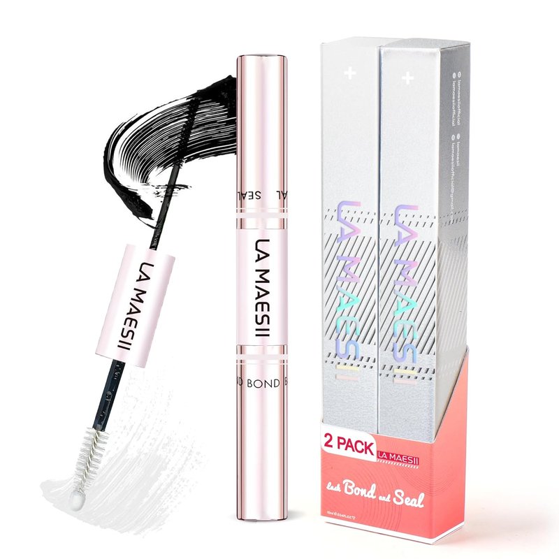 Lash Bond and Seal Waterproof | Strong Hold Cluster Lash Glue for Sensitive Eyes - 10ML (Pack of 2)