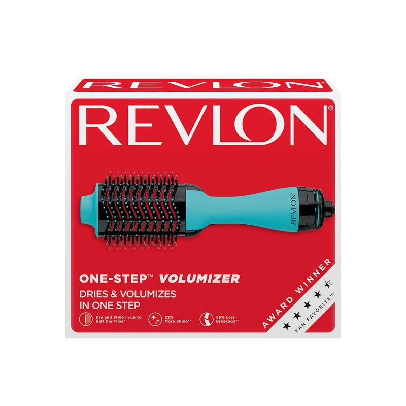 REVLON One-Step Volumizer Hair Dryer & Hot Air Brush - Mint Color for Effortless Styling