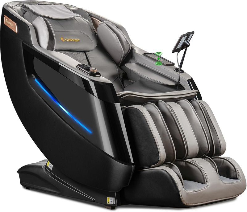 4D Massage Chair - Full Body Zero Gravity Recliner with 10 Modes, 32 Airbags & AI Voice | 53.2" SL-Track Design