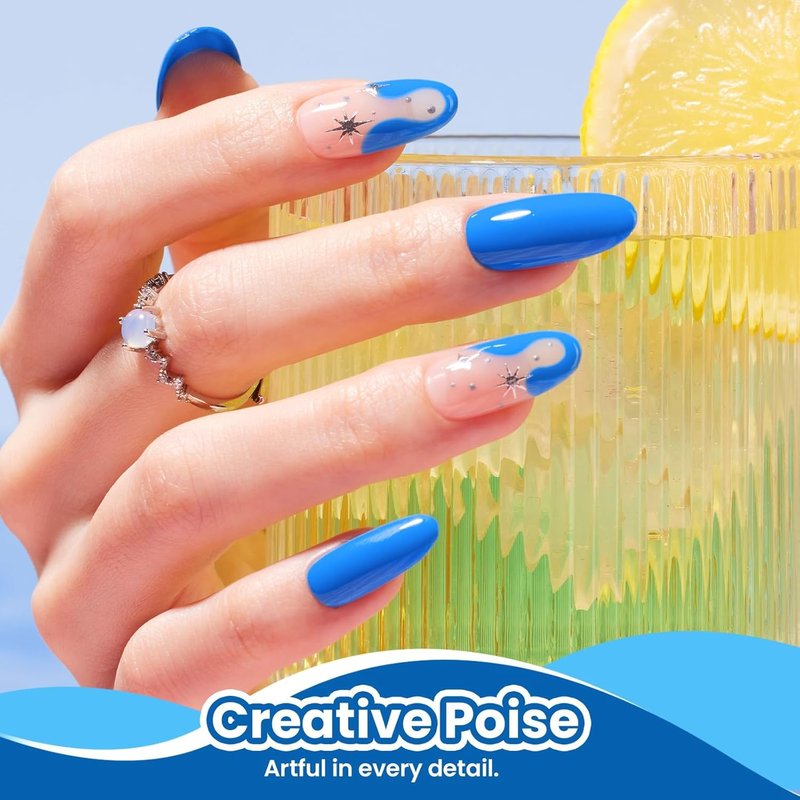 Beetles Blue Gel Polish - Riviera Rush Navy Blue Nail Polish for Long-Lasting Summer Manicure | Soak Off UV LED Compatible