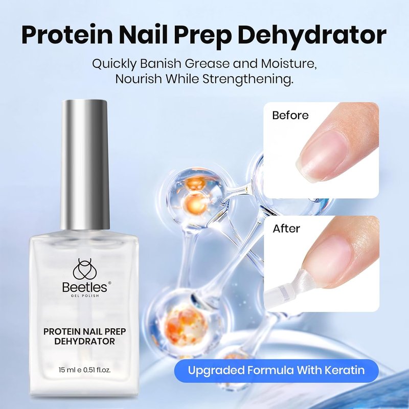 Beetles Gel Base & Top Coat Set - Extra Glossy, Acid-Free & HEMA-Free | 4 Pcs, 15ml
