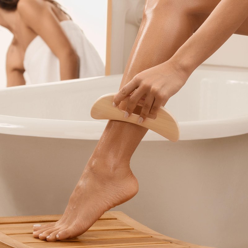 EcoTools Wooden Body Massager, Relieve Sore Muscles, Wood Massager Tool for Body, Unique Shape Provides Relaxation & Relieves Muscle Tension, Eco Friendly, Cruelty-Free, & Vegan, 1 Count